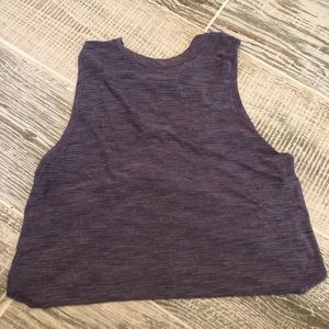 Lululemon - lulu crop top heathered purple